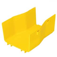 Herhangi 4x4 FiberRunner® Fitting veya Kanalına Ateşelikler herhangi 6x4 FiberRunner® Montaj veya Kanal. Bölünmüş kapak FRRF6FR4SCYL kabul eder.