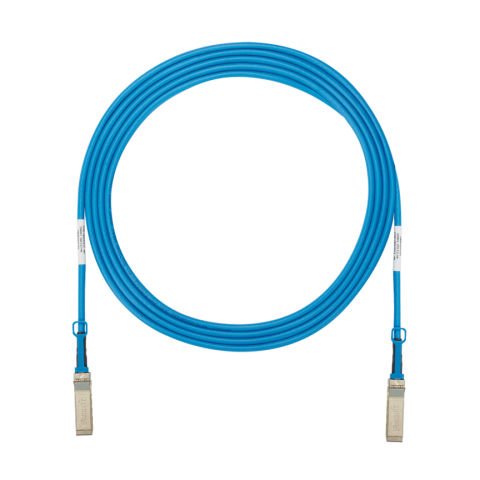 Her iki ucunda SFP + 10Gbps sıcak takılabilir modüler konnektörleri, Mavi, 6 metre montaj Yüksek hızlı twinaxial kablosu.