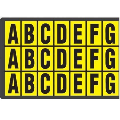 Siyah / san Vinil bez numarası, 0.38'' (9,7 mm) gösterge yüksekliği, 0.50'' (12.7) yüksekliği, '3' (gösterge), vinil kumaş, 78 markörler / kart, 25 kart / paketi.