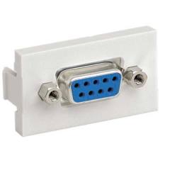 beyaz kapalı kadın kuplöre dişi 9-pin, 1/3 Ekle, ile 1/3 insert.