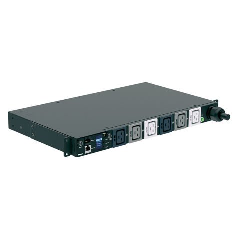 PDU Raf SmartZone ™ G5 İzlenen giriş (MI Serisi), 32 bir 3-faz, 415V, (6) C19) Kaplar, IEC 60.309 3P + K + E 6h 32A fiş ve önlemler W 7.8'' x 1.713 ''17,461 x U'' (43.2mm x 444.5mm x 198.1mm) Renk:. Siyah