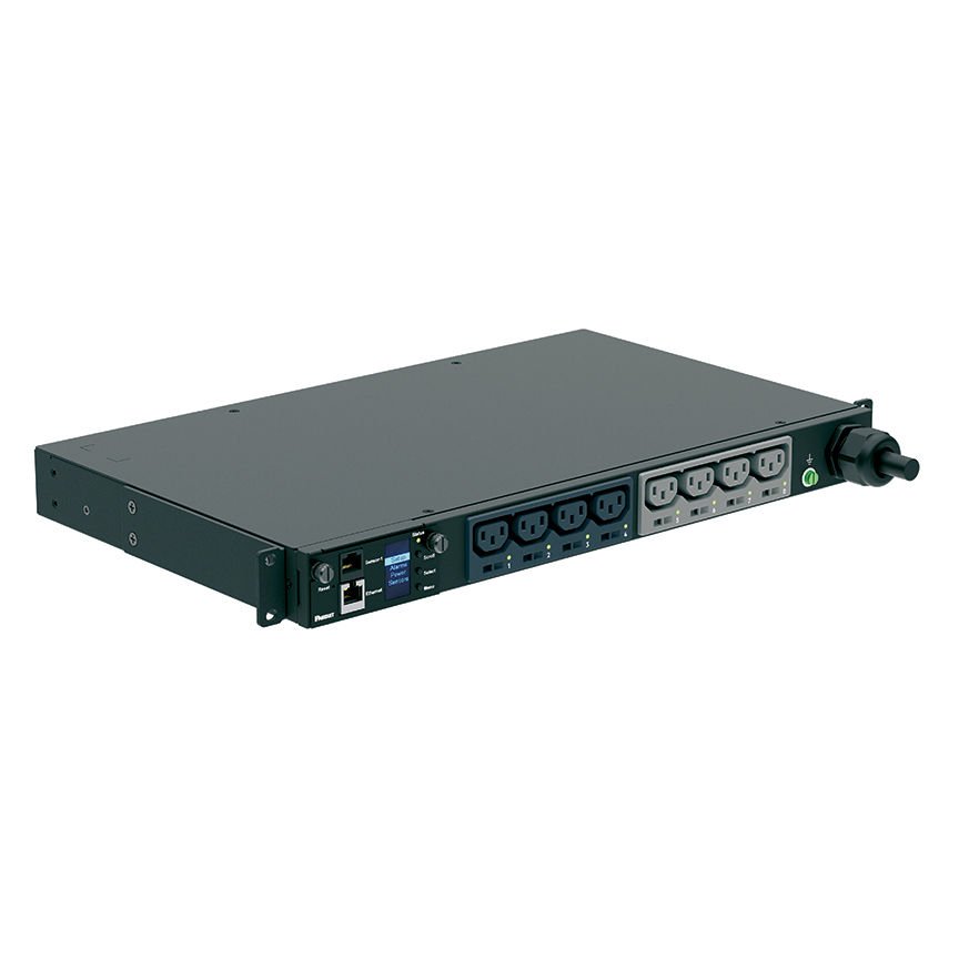 SmartZone ™ G5 (MS Serisi) PDU, 32 tek bir faz, 230V, Raf (8) C13 kaplar IEC Anahtarlı izlenir 60.309 2P + E 6h 32A fiş ve önlemler 1.713 ''U x 17,461'' W x 7.8'' D (43.2mm x 444.5mm x 198.1mm) Renk:. Siyah