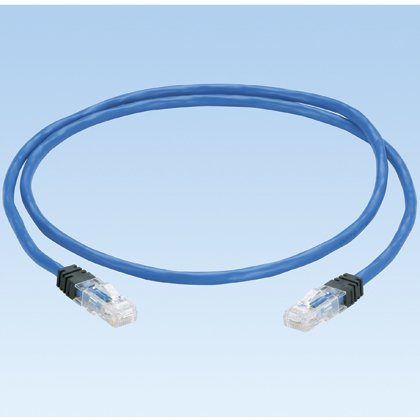 Kategori 6A, TX6 ™ PLUS Korumalı Modüler Tak, Mavi, 25 ft Mini-Com® TX6 ™ PLUS Korumalı Jack Modülü ile FTP, katı, plenum, mavi kablo.