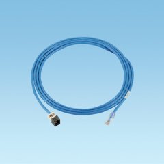 Kategori 6A, TX6 ™ PLUS Korumalı Modüler Tak, Mavi, 30 ft Mini-Com® TX6 ™ PLUS Korumalı Jack Modülü ile FTP, katı, plenum, mavi kablo.