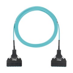 bir Çekme Eye LC Kaset Std Polarite 12 fiber OM3 Kapalı Gövde LSZH LC Kaset - 15m