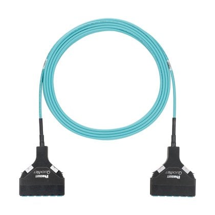 bir Çekme Eye LC Kaset Std Polarite 12 fiber OM3 Kapalı Gövde LSZH LC Kaset - 20 m