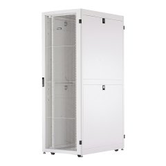 Net-Ayet D-Tipi Kabine çerçevesi, 42RU. Fırça açıklıkları olan en paneli. İki set kafes somun ekipman raylar. Tek menteşe ön kapı delikli. Bölünmüş arka kapılar perfore. 2 tam uzunlukta PDU parantez. Boyutlar: 80.5H 31.5W x x 39.4D (2045mm x 800mm x 1000m