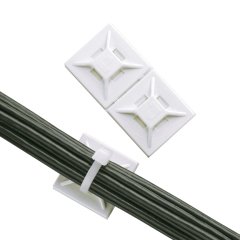 4'lü arkası yapışkanlı kablo bağlama siyahtır monte lastik yapıştırıcı bant ile monte edilir. 0,75'' uzunluk x 0.75'' geniş (19.1 x 19.1 mm) ve ABS plastikten imal edilmiştir. Bu minyatür ve ara kablo bağları ile birlikte kullanılır. Kapalı ortamlar için 