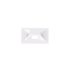 Kullanıcı yapıştırıcı sağlanan 4 yönlü arkası yapışkanlı kablo bağlama beyaz monte monte edilebilir. 0,75'' uzunluk x 0.75'' geniş (19.1 x 19.1 mm) ve ABS plastikten imal edilmiştir. Bu minyatür ve ara kablo bağları ile birlikte kullanılır. Kapalı ortam i