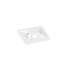 Kullanıcı yapıştırıcı sağlanan 4 yönlü arkası yapışkanlı kablo bağlama beyaz monte monte edilebilir. 0,75'' uzunluk x 0.75'' geniş (19.1 x 19.1 mm) ve ABS plastikten imal edilmiştir. Bu minyatür ve ara kablo bağları ile birlikte kullanılır. Kapalı ortam i