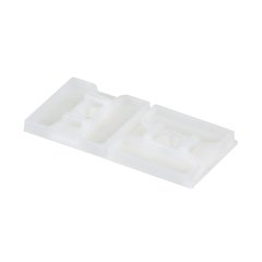 2 yönlü yapıştırıcı olan kablo bağlama beyaz monte lastik yapıştırıcı bant ile monte edilir. Bu 1.1'' uzunluğunda x 1.1'' genişliğinde (27.9 x 27.9 mm) ve mekanik gücü, sıcaklık ve aşınma direnci ve sertliği artar naylon 6.6 yapılmış. Bu mini ile kullanıl