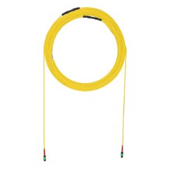 24 Elyaf OS2 HD Flex Kapalı Küçük Çap Gövde, heyetinden, Göz, 93 Feet, Sarı Çekme 24F MPO Kadın, Metot A, Std IL, Hayır olarak 24F MPO Kadın.
