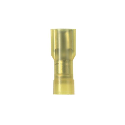 titreşime dayanıklı dişi bağlantı kesme pirinç ve kalay kaplama mesafesindedir. Bu tamamen san, naylon housing.It yalıtılmıştır 0.250 x 0.032'' bir sekme boyutuna sahiptir (6.3 x 0.8 mm) ve destekler 12-10 AWG (4,0-6,0 mm²) bir tel aralığı. Bu 0.96'' olan