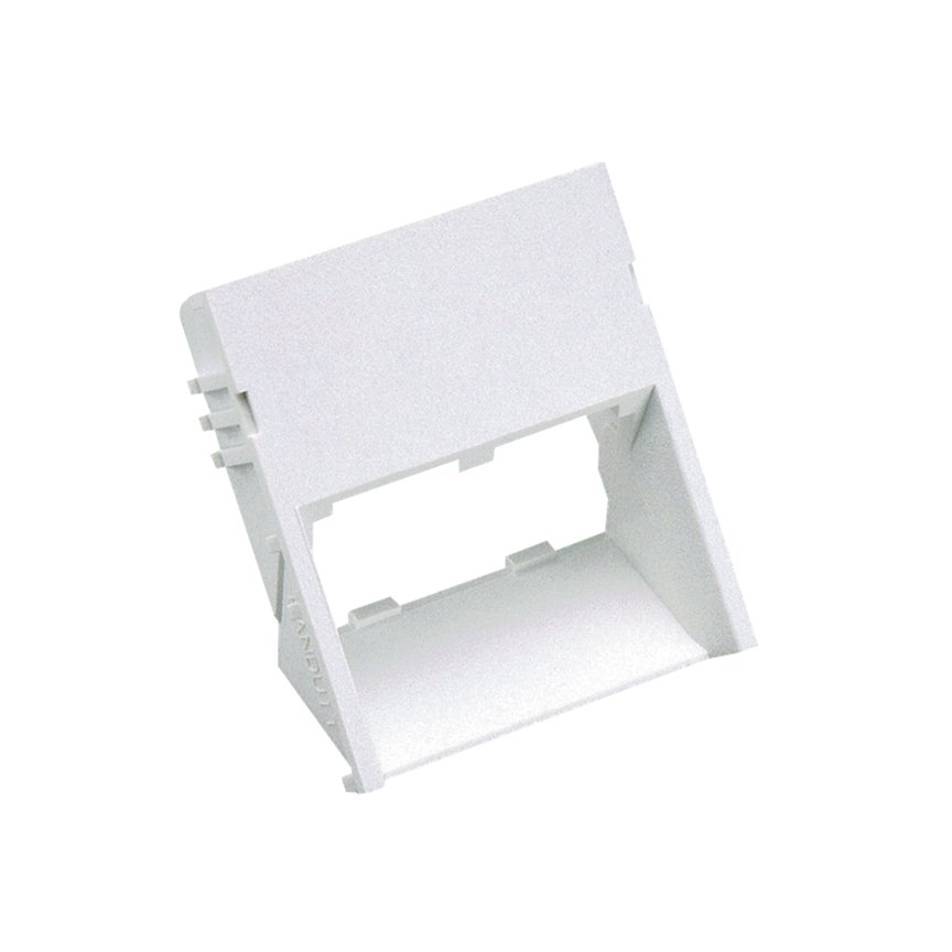 İki modül uzay, 3/2 boy gömme insert eğimli iki Mini-Com® Modülleri Polar Beyaz kabul eder.
