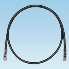 Bakır Patch Cord, Kedi 6, Siyah UTP Kablo, 17 Metre.
