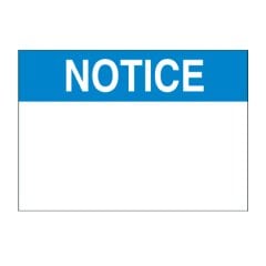 Mavi Termal transfer yazdırılabilir güvenlik etiketi, 4.00'' x 6.00'' (101.6mm x 152.4 mm), bildirim başlık polyester yapışkan / beyaz, 100 etiket / rulo, 1 rulo / paketi.