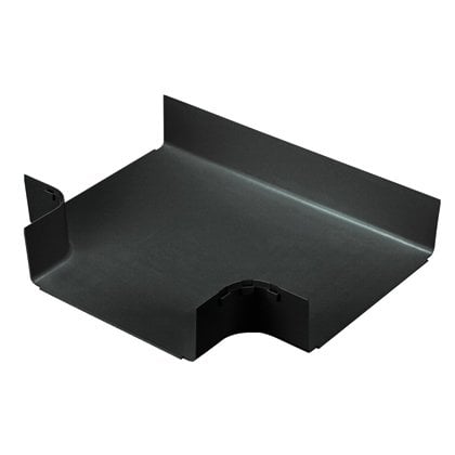 12x4 kanalı ve / veya bağlantı parçaları takılır, düz yatay mesafeden bir 12x4 çıkışı olan bir 90 ° 'lik yatay dalı oluşturmak için kullanılır. İsteğe bağlı bölünmüş kapak FRTSC12BL kabul eder.