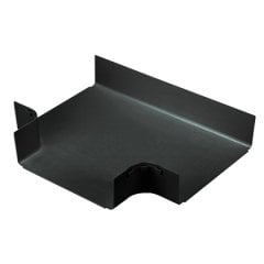 12x4 kanalı ve / veya bağlantı parçaları takılır, düz yatay mesafeden bir 12x4 çıkışı olan bir 90 ° 'lik yatay dalı oluşturmak için kullanılır. İsteğe bağlı bölünmüş kapak FRTSC12BL kabul eder.
