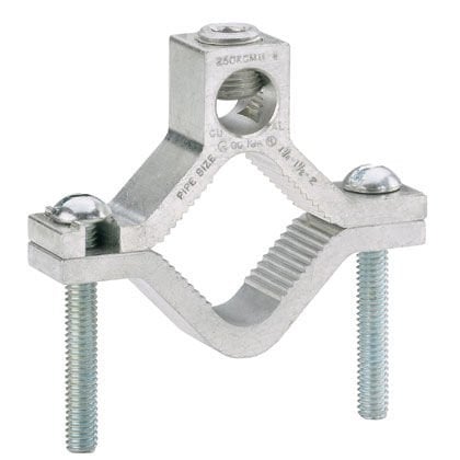 Alüminyum çift alan zemin kelepçe, GC tipi, sevk borusu ve su borusu boyutu 1/2'' - 3/4'' - 1'' .
