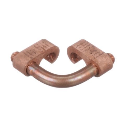 ''6x6'' Stil Çapraz bağlayıcı, 2 Str Topraklama - 250 kcmil (35-120mm2), 1/2 - 5/8 Çubuk (12.7-15.9mm) ya da 3 # - 4. Demir (# 10M- # 13 M) Ana, 2 Str - 250 kcmil (35-120mm2) dokunun