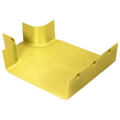 12x4 kanalı ve / veya bağlantı parçaları takılır, düz yatay mesafeden bir 4x4 çıkışı olan bir 90 ° 'lik yatay dalı oluşturmak için kullanılır. İsteğe bağlı bölünmüş kapak FRTSC12W4OR kabul eder.