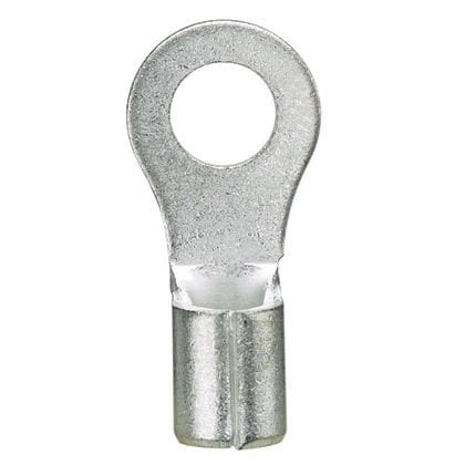Halka Terminali, 14-10 AWG, 8. damızlık boyutu, yalıtımlı olmayan, standart paket.