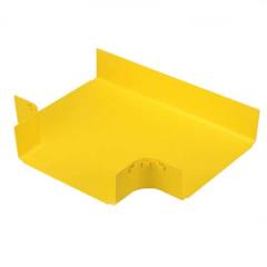 12x4 kanalı ve / veya bağlantı parçaları takılır, düz yatay mesafeden bir 12x4 çıkışı olan bir 90 ° 'lik yatay dalı oluşturmak için kullanılır. İsteğe bağlı bölünmüş kapağı FRTSC12YL kabul eder.