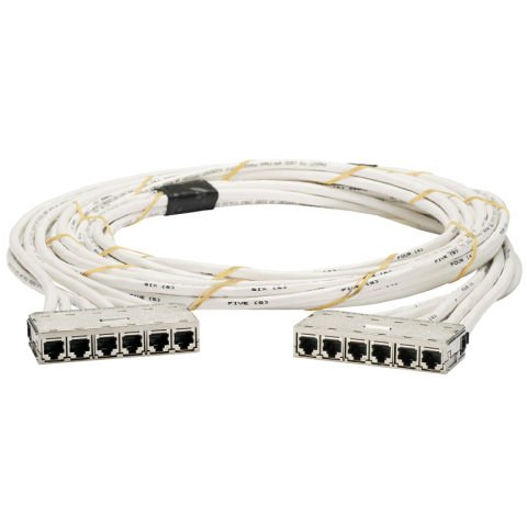 QuickNet Kablo Montaj her bir ucunda, 30 metre üzerinde TX6A 10Gig Korumalı Jack Modülleri dahil önceden sonlandırılmış kasetleri ile Kategorisi 6A S / FTP LSZH Cable yaptı.