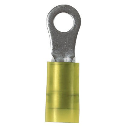 Halka Terminali, 16-12 AWG, 1/4'' damızlık boyutu, ağır, yalıtımlı naylon, toplu paketi.