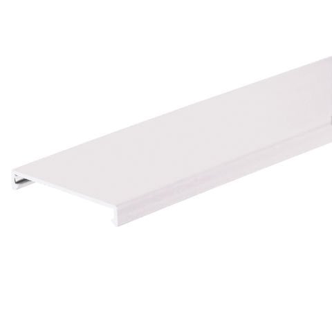 Kuzey Carolina halojen içermeyen kablo kanalı kapağı, .5 G x 6' uzunluğu, halojen içermeyen, beyaz yazın.