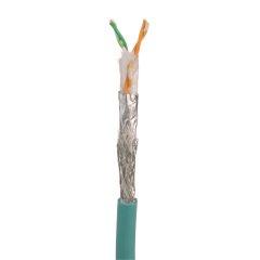 Bakır Kablo, Endüstriyel, Cat5e, 2-pair, 24/7 AWG karaya, SF / UTP, PUR, Teal, 500m makara