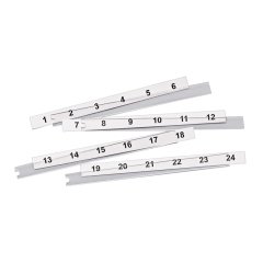 etiket / etiket kapakları (CPPL24M6BLY) ve NetKey ™ Kalıp Yama Panelleri ile Mini-Com® M6 Stil Modüler Ön kapak Patch Paneller için Yedek etiketler. Etiketler -24 önceden printed1 bir tarafında ve arka tarafında alan yazma bulunmaktadır.