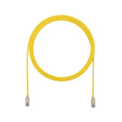 Kategori 6 Performans, (küçük çap) Bakır Patch Cord, 28 AWG, Sarı CM / LSZH UTP Kablo, 6 İnç.