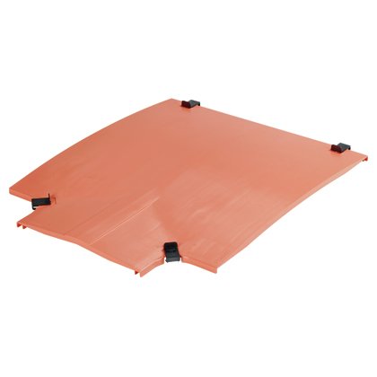 Yatay tee uydurma FRT24X4W12OR için opsiyonel kapak. Snap-on özelliği kapak yüklenmiş ve gerekli hiçbir araçlarıyla çıkarılmasını sağlar.