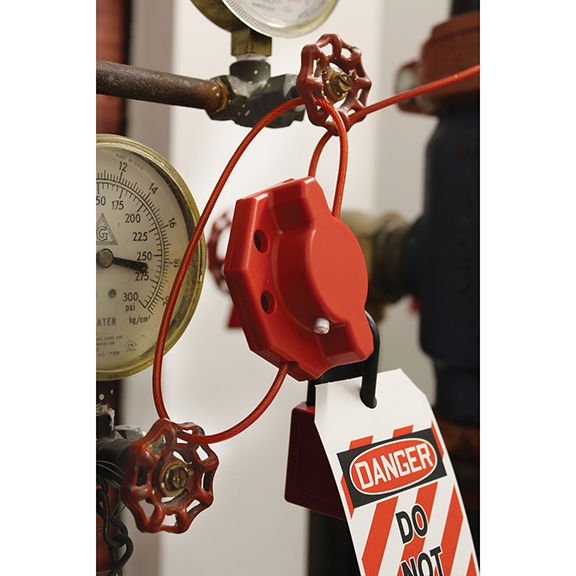 Lokavt Tagout, Büküm Cinch kablosunu çevirin.