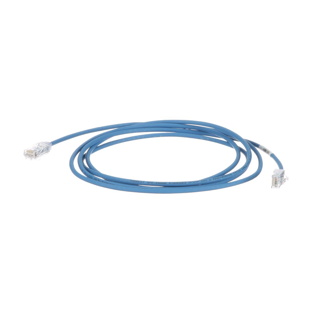 Kategori 6 Performans, her iki ucunda TX6 ™ Modüler Fiş ile 28 AWG UTP ara kablosu.