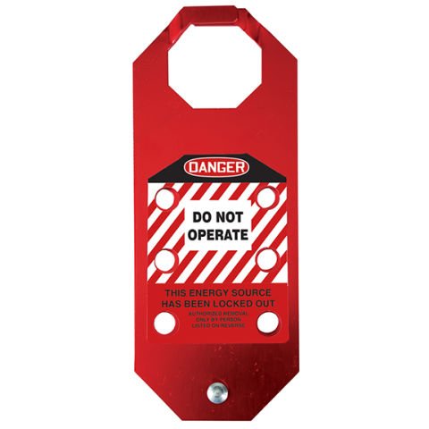 Lokavt Tagout, Alüminyum Hasp, (efsane) 'TEHLİKE DO ÇALIŞTIRMAYINIZ'.
