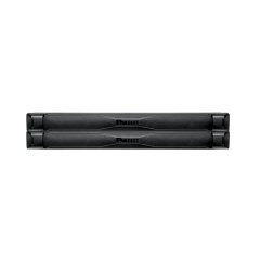 2RU aletsiz (483mm) genişliği 3/8'' (yüklü veya kafes somun olmadan kullanılabilir) kafes cıvata delikleri, kare delik 19'' paneli boşluk