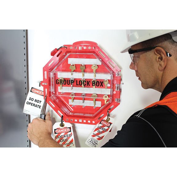 Lokavt Tagout, Clear View Grubu Kilit Kutusu.