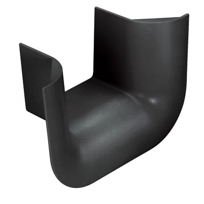 elyaf kablosunun bükme sınırlamak için kullanılır 2 (50.4 mm) 4x4 FiberRunner® kanal ya da bir FiberRunner® yatay Tee, siyah çıkarken.