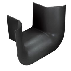 elyaf kablosunun bükme sınırlamak için kullanılır 2 (50.4 mm) 4x4 FiberRunner® kanal ya da bir FiberRunner® yatay Tee, siyah çıkarken.