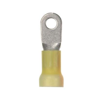 Halka terminal, büyük tel, 4 AWG, 5/16'' saplama boyutu, vinil genişletilmiş yalıtımı, standart paket.