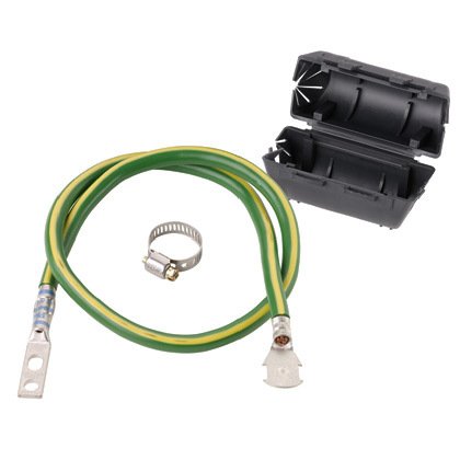 6. AWG (16mm²) takviye zırhlı kablo çapı 0.94 (23.9mm), 1.5 (38.1mm) için; 24 (609.6mm) uzunluğu; Fabrika LCC6 iki delikli bakır sıkıştırma pabucu ve uç topraklama ile diğer ucu ile bir ucunda son bulur; ikişer # 12-24 M6 inci ile sağlanır