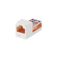 Kategori 5e, RJ45, kılavuz-şasi, 8-konumunda, 8 telli genel modülü, Artic White.