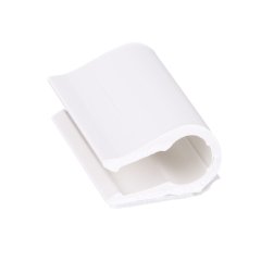 Yapıştırıcı çift kordon klip, yüksek sıcaklığı, beyaz .33'' (9.0mm) paket, destek.