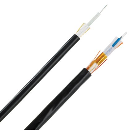 9um OS2 12 fiber İç Dış sıkı tamponlu, EuroClass B2ca-S1-d1-a-1, 900um fiberler