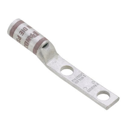 İki delikli, pencere, dar bir dil çıkıntısı ile standart bir kovan, 2. AWG kablo, 1/4 saplama deliği, .63 delik açıklığı.
