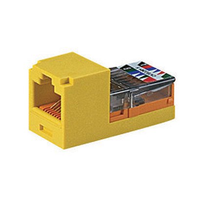 Kategori 5e, RJ45, kılavuz-şasi, 8-konumunda, 8 telli genel modülü.