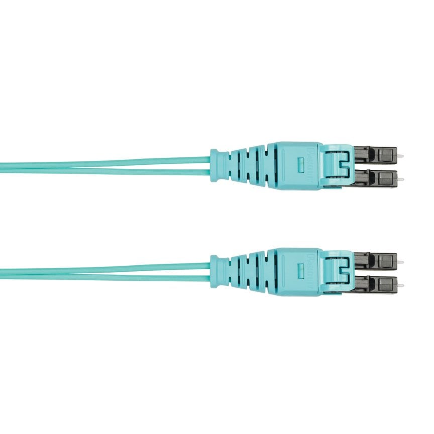 2 lif OM4 yama kablosu, LC itme çekme, 16 mm ceket, yükseltici (sertifikası mevcuttur) alan, ultra IL, 17 m LC itme çekme