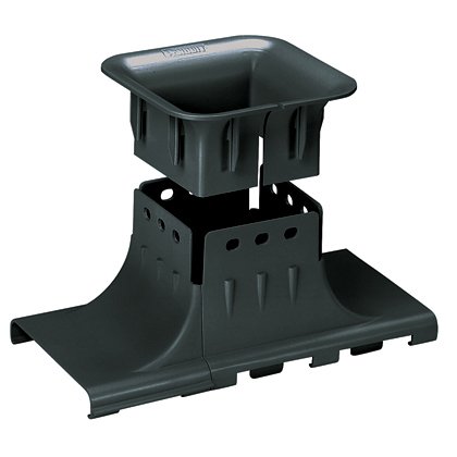 4x4 Yukarı Bacalı. kablosu doğrudan yerden tesisatlarda raflar ve dolaplar altında dağıtılan kanal üzerinden yukarı doğru yönlendirilmesini sağlar. (50.8mm) viraj yarıçapı 2in sağlar. kanal doğrudan oturur ve kablolar döşenecek izin vermek için konumlandı